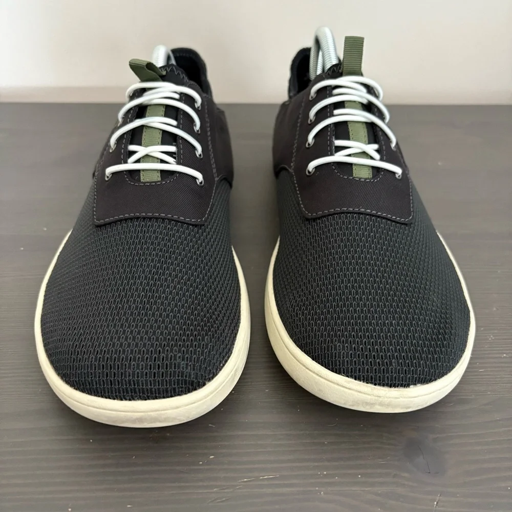 Olukai Nohea Mens Moku Slip On Mesh Boat Sneakers Black Size 10 - Picture 3 of 8